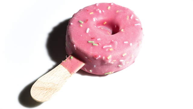 Pink Donut Ice Cream