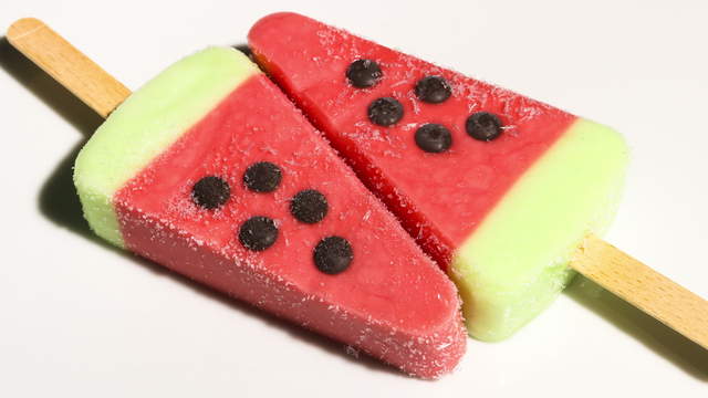 2 Watermelon Popsicles