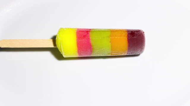 Colored Fruit Popsicle 