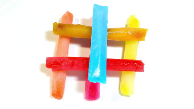 6 Stacked Water Ice Pops